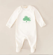 Load image into Gallery viewer, #SaveTheNature: ‘Plant A Tree’ – Organic Cotton Thermochromic Footed Romper + Organic Bag