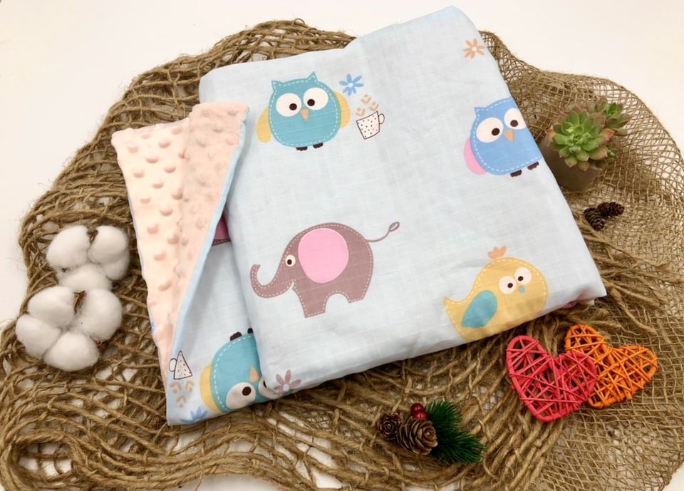 #ForOurChildren: Soft Plush Minky Fleece Blanket (Baby Animals)