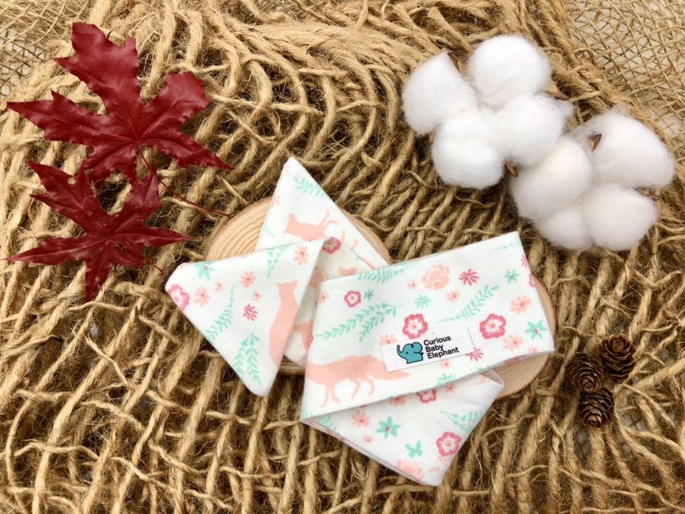 #SaveTheNature: Organic Cotton Baby Headband (Flower & Leaves)