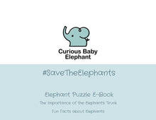 Load image into Gallery viewer, #SaveTheElephants: Wooden Handmade Elephant Puzzle + E-Learning Book
