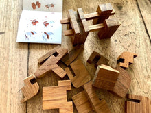 Load image into Gallery viewer, #SaveTheElephants: Wooden Handmade Elephant Puzzle + E-Learning Book
