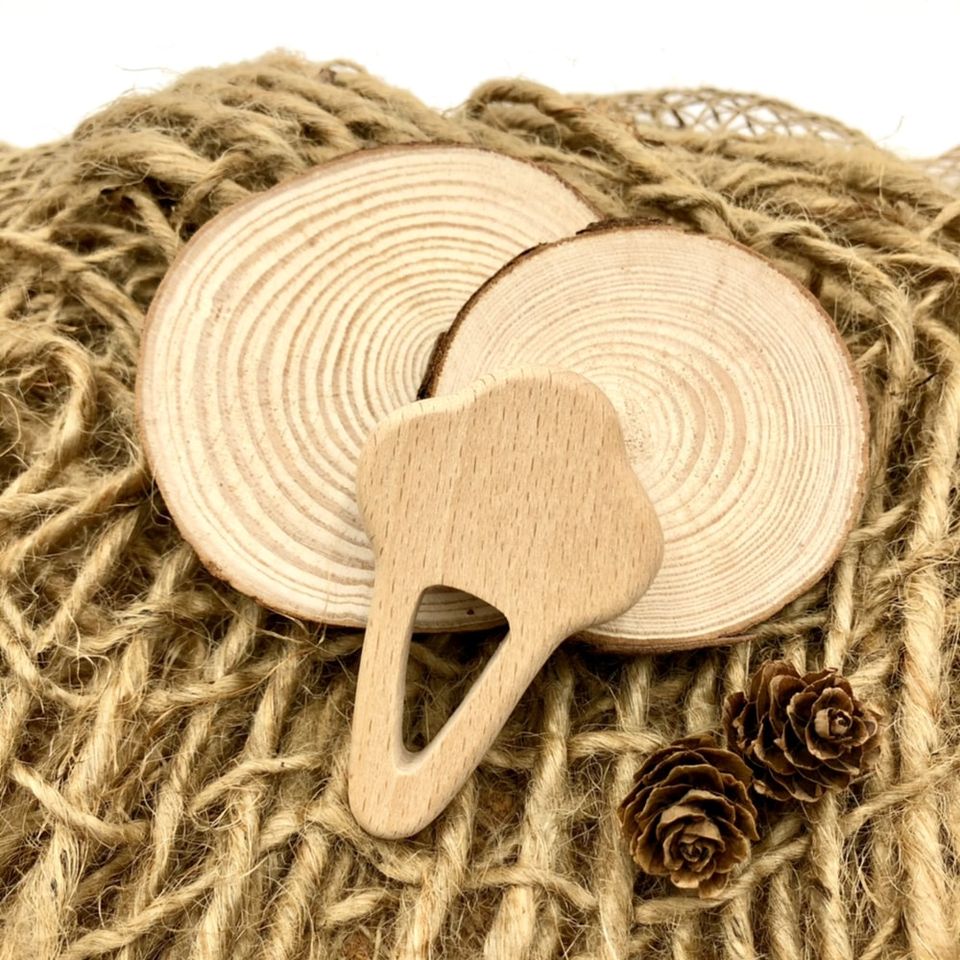 #ForOurChildren: Natural Wooden Teether (Ice Cream)