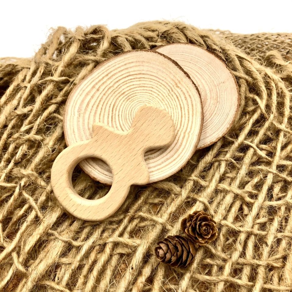 #ForOurChildren: Natural Wooden Teether (Pacifier)