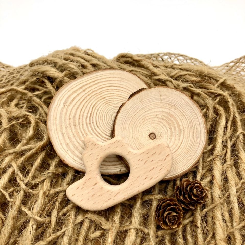 #ForOurChildren: Natural Wooden Teether (Ship)