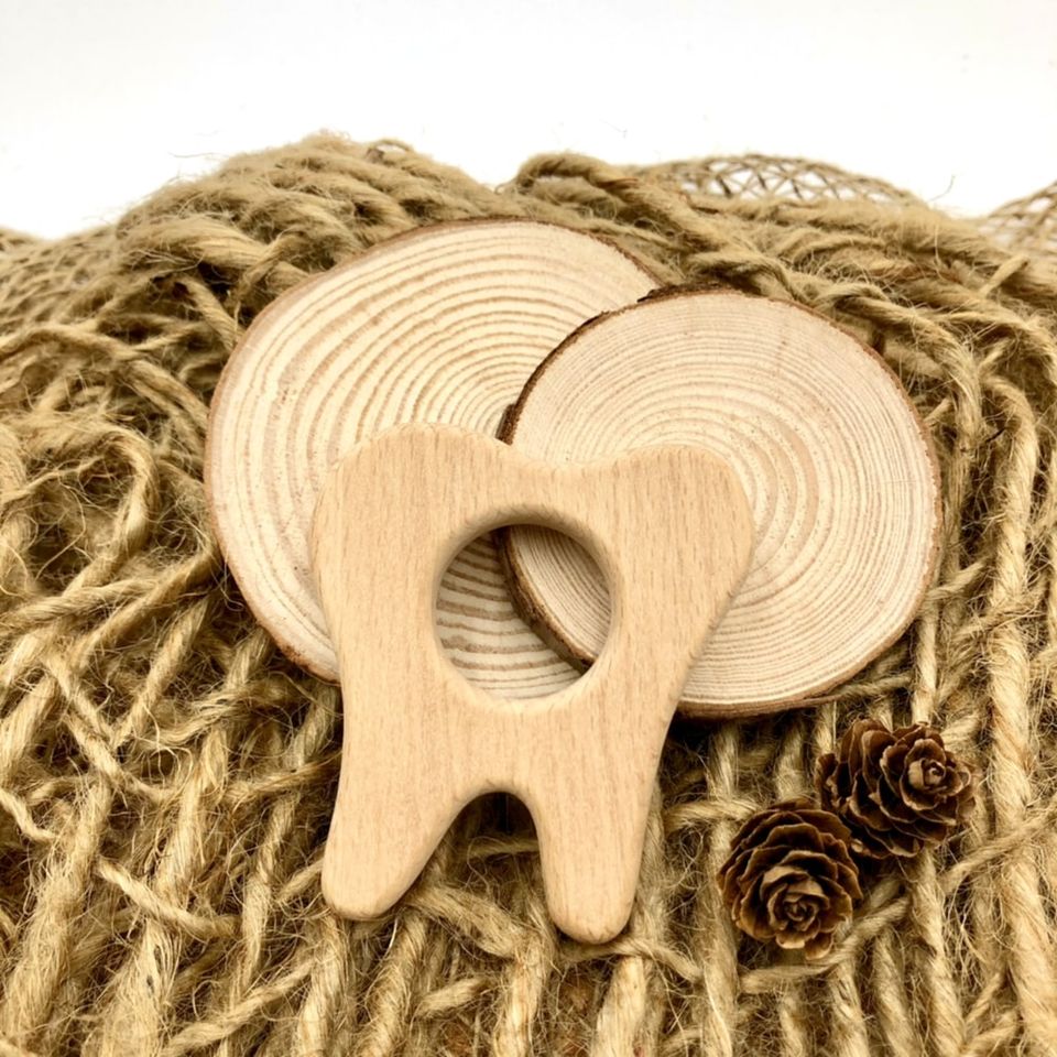 #ForOurChildren: Natural Wooden Teether (Teeth)