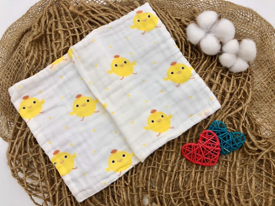 #ForOurChildren: Cotton Gauze Baby Towel - 6 layered (Baby Chick)