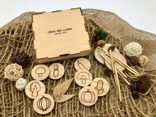 Load image into Gallery viewer, #SaveTheNature: Toy Set - Wooden Matching Game + Wooden Box (Plants)
