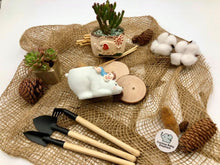 Load image into Gallery viewer, #SaveTheNature: ‘Plant A Tree’ – Planter (Polar Bear &amp; Child) + Mini Gardening Tools
