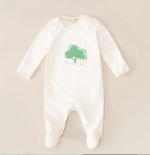 Load image into Gallery viewer, #SaveTheNature: ‘Plant A Tree’ – Organic Cotton Thermochromic Footed Romper + Organic Bag
